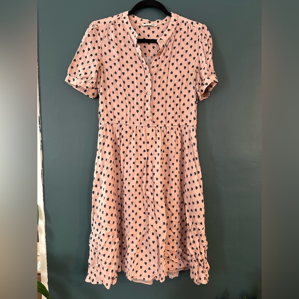 Leshop Blush Heart Print Dress size Small